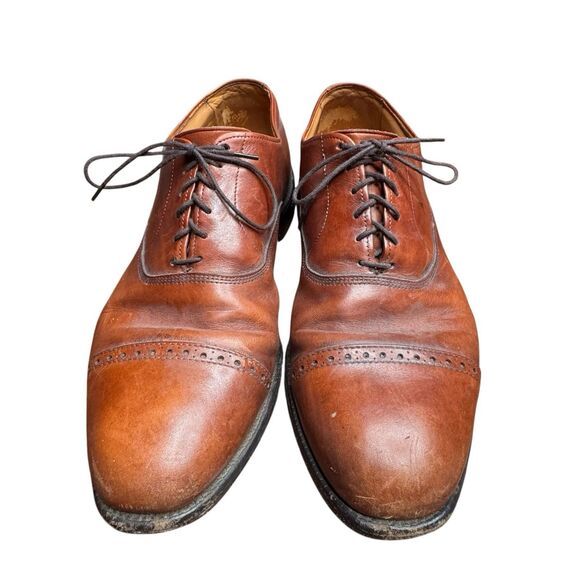 Allen Edmonds Byron Brown Leather Cap Toe Oxford Dress Shoes Men Size 10  E